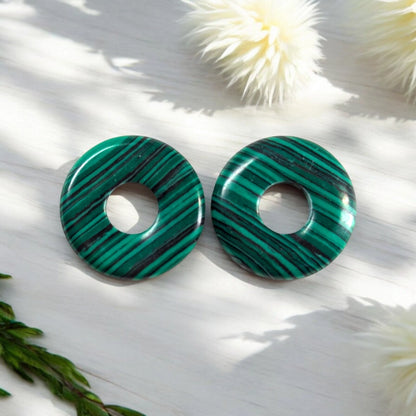 Infinity en pierre naturelle (malachite)